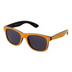 Ultra Adults Orange Dawn Sunglasses with Dark Lenses Unisex Retro 80s Vintage Style Cool Sunglasses Men and Women Can Wear Classic Oval Sunglasses Man Sunglasses Women UV400 Protection Eyewear Shades