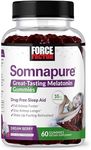 FORCE FACTOR Somnapure Gummies with Melatonin 10mg, Melatonin Gummies, Dream Berry Flavor, 60 Gummies, Purple (FFS-00849-FG)