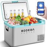BODEGACOOLER 12 Volt Portable Refrigerator, 27 Quart Car Fridge (-4℉-68℉),Car Refrigerator 25L for Road Trips,Truck,RV,Camping,Boat,Travel and Home Use 12/24V DC & 100V-240V AC,WIFI APP Control