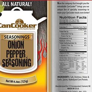 CanCooker Onion and Pepper Seasoning | Perfect Seasoning Blends for Grilling, BBQ, & Camping | Taste Great on Chicken, Meat, Fish, Beef, Veggies & More - 6 Pack
