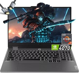 Lenovo LOQ 15 Gaming Laptop RTX 4070 - AMD Ryzen 7 7435HS Beat i7-12650H- 15.6 FHD Display G-SYNC - 32GB DDR5 RAM -2TB PCIe SSD- Backlit Keyboard - USB Type-C - Windows 11 - Computadora Gamer - 2024