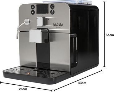 Gaggia Brera Bean to Cup Espresso Coffee Machine – Silver/Black