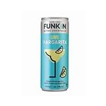 Funkin Lime Margarita Pre-Mixed Cocktail Cans - Nitro Infused - Premium Ready to Drink Cocktails - Bar Quality Drinks At Home - 200 ml (Case of 12)