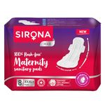 Sirona Maternity Pads | XXXL (Pack of 8 Pads) | Maternity Pads after Delivery for Women, Sanitary Pads for Women, Natural Ultra Soft Pads for Maternity Flow, Overnight & Extremely Heavy Flow (420mm)