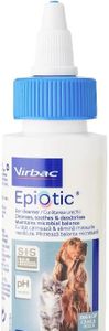 Epi-otic 50ml Ear Cleaner for Pet Dogs Cats, Easy to apply dropper bottle, Stop Wax Build Up and Ear infection, Cat and Dog Ear Wax Removal