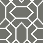 RoomMates Modern Geometric Dark Grey Peel and Stick Wallpaper