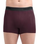 FREECULTR Men's Underwear Anti Bacterial Micromodal Airsoft Trunk - Non Itch No Chaffing Sweat Proof - Size M Pack of 1-Sangria Wine