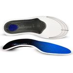 PRECISION ORTHOMEDICS Orthotic Insoles Arch Support Shoe Inserts for Plantar Fasciitis Fallen Arches Overpronation Foot Feet Pain Relief with Gel Heel Suitable for Both Men Women (Men (UK: 7-11.5))