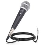 CLAW Alaap MI125 Dynamic XLR Karaoke Wired Handheld Microphone with On/Off Switch and 16.4Ft Detachable Cable