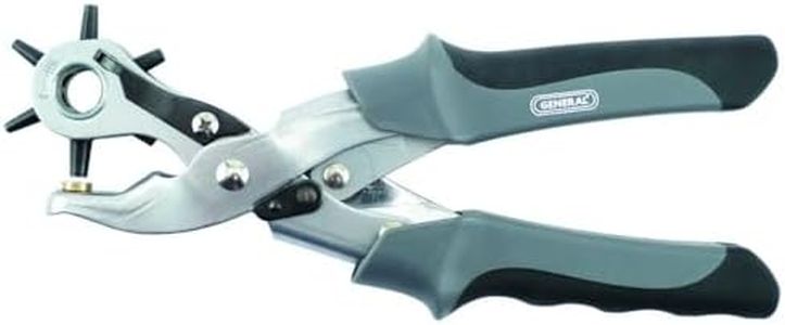 General Tools Revolving Punch Pliers 73 - 6 Multi-Hole Sizes For Leather, Rubber, & Plastic - Hobbies & Crafts