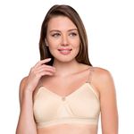 TRYLO ALPA Strapless Women's Bra Hoisery Cotton D-Cup Skin 40