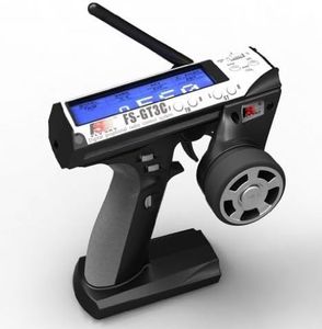 Flysky FS-GT3C RC Transmitter 3CH 2.4GHz LCD Remote Controller with FS-GR3E Receiver for RC Car Boat