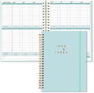 S&O Income and Expense Tracker Notebook for Better Money Management - Bookkeeping Record Book - Income and Expense Log Book Small Business - Ledger Books for Bookkeeping - 104 Pages, 6.4” x 8.4”