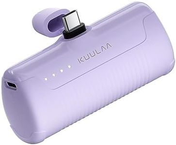 Kuulaa Batterie Externe USB C,4500mAh Portable Chargeur, Petit Chargeur de Batterie Portable Batterie Portable Compatible avec Samsung S22, S20, S10, Note 20/10, LG, Téléphones Android, USB C Phones