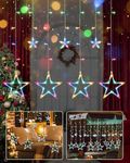 iShabao Christmas Star Curtain Ligh