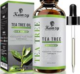 Kanzy Tea Tree Oil, Essential Oil, Skin Remedy 60ml - Treatment for Hair, Face & Nails Natural Vegan Organic Tea Tree Essential Oil