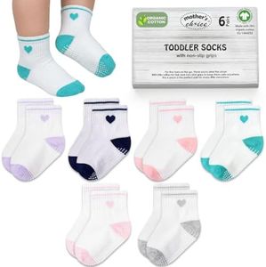 Mother's Choice Organic Cotton GOTS Certified Ankle Baby Socks 6 Pairs 6M - 5Y For Infants & Toddler Socks