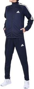 Adidas IZA33 Men's Jersey Top and Bottom Set, Aero Lady, Sereno Cut, 3-Stripes Tracksuit, Legend Ink (GT8802), M