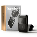 The Handyman™ by MANSCAPED™ Travel Face Shaver - Cordless Electric Razor with USB-C Rechargeable Battery, Waterproof, Long Hair Leveler and Aluminum Blades