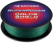 KastKing Superpower ColorShield Braided Fishing Line, Moss Green, 20LB, 300Yards