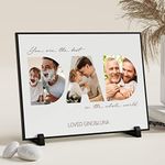 FUONLY Personalized Father's Day Gifts for Dad from Daughter Son Kids, Customized Wooden Picture Frame for Fathers Day, Custom Unique Dad Gifts for Husband from Wife, Sentimental Best Dad Ever Gifts