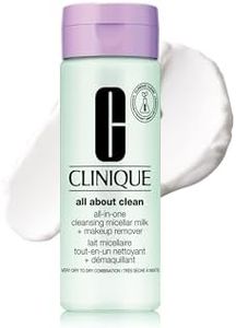 Clinique 3-Step All About Clean All-in-One Cleansing Micellar Milk + Makeup Remover With Glycerin + Vitamin E, 6.7 Fl Oz