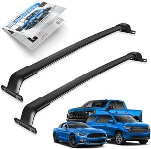 Roof Rack Cross Bars for 2022-2025 Jeep Grand Cherokee, 2021-2025 Grand Cherokee L, 260lb Matte Black Heavy Duty Aluminum Cargo Crossbar (ONLY FIT Factory Flushed Side Rails)