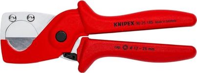 KNIPEX Pipe cutter for plastic composite pipes glass fibre reinforced plastic handles 12 - 25 mm 90 25 185