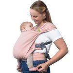 Boba Bliss Hybrid Baby Carrier Newborn to Toddler - 2-in-1 Baby Wrap & Baby Carrier - No-Tie Baby Sling - Certified Hip-Healthy Baby Wraps Carrier - Soft & Stretchy Baby Sling - 7-35 lbs (Bloom Bliss)