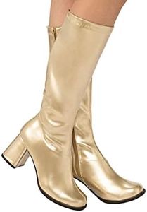 Rubie's Women's Costume GoGo Boots, Gold, 7
