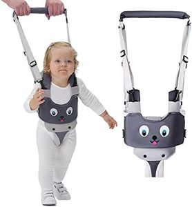 IULONEE Baby Walker, Handheld Kids Toddler Walking Harness Helper Assistant Protective Belt Child Activity Walker Adjustable Standing Up Walking Learning Helper for Toddler 7-24 Month (Grey)