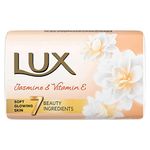 LUX Velvet Touch Jasmine and Almond Oil Soap Bar, 150 g (Pack of 8)