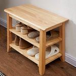 XKZG Storage Bench Wooden Shoe Benc