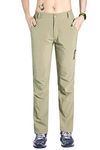 Nonwe Women's Water-Resistant Quick Drying Climbing Mountain Pants Khaki XS/30.5" Inseam