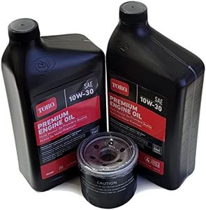 Genuine Toro OEM (Fits Exmark) Oil Change Kit with 136-7848 Oil Filter (Replaces 120-4276 126-5234 127-9222) for Titan HD TimeCutter ZS SW MX Z Master and Exmark Quest Radius Z-Turn Riding Mowers