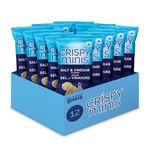 Crispy Minis Salt & Vinegar Flavour Brown Rice Chips, Multi-Pack, 100g (Pack of 12)