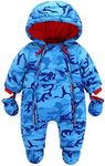 JiAmy Baby Boys Winter Hooded Rompe