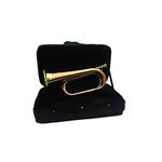 SM'SAI MUSICALS 800 GM Tunable Brass/Copper Bugle with Cushioned Hard Case, Professional Low Pitch Bugle for Performers & Students, High-Quality Musical Instrument
