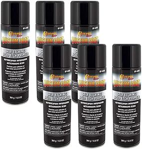 Custom Coat Self Etching Acid Etch Primer - 12.9 Ounce Spray Can - Gray - Automotive and Industrial Primer - Great for use on Bare Metal Areas Before applying Truck Bed Liner (Pack of 6)