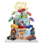 13 Pcs Car Cake Topper, Racing Auto Car Party Decorations Cake Decorations Birthday Cake Toppers Kid Birthday Cake Decorations Birthday Party Decorations for Children Kids Girls Birthday