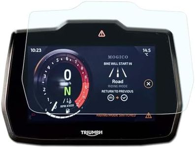 Mogico Motorcycle Accessories Nano Glass Dashboard Screen Protector Kit for Triumph Tiger 900 GT Rally (Pro) 2024-2025 / Tiger 1200 GT Rally (Pro/Explorer) 2022-2024 (1 x Ultra Clear)