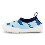 Jan & Jul Quick-Dry Swimming Shoes for Baby Boys (Blue Whale, US Size 5 Toddler)