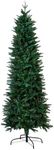 Christmas Tree World | 7ft Artificial Unlit Ultra Slim Mixed Pine | Natural and Realistic Look with Bushy and Luxury Quality PVC Tips | Easy to Assemble and Take Down | 84cm Diameter