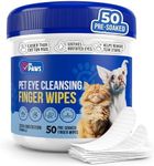 Dr. Paws Pet Eye Cleansing Finger Wipes - Zero Irritation Formula Dog Eye Wipes, Eye Wipes for Dogs, Dog Eye Wipes Tear Stain Remover, Cat Eye Wipes, Dog Eye Wipes for Discharge & Crust