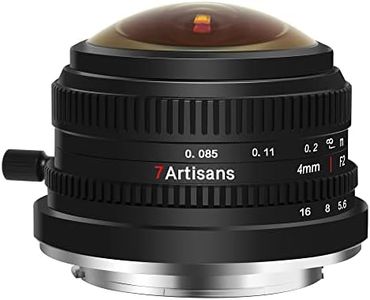 7artisans 4mm F2.8 Circular Fisheye Lens, 225° Ultra-Wide Angle of View, Compatible with APS-C Sony E-Mount Cameras a6400 a6300 a6100 a6000 a5100 a5000 a6500 a6600 Nex-3 Nex-3N Nex-3R Nex-5 Nex-7