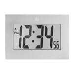 Marathon CL030064GG Large Digital Wall Clock with FoldOut Table Stand. Size is 9 inches with Big 3.25 Inch Numbers. Batteries Included. Frame (Graphite Grey)