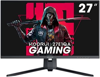 KOORUI 27 Inch Gaming Monitor 144 Hz, QHD 1440P, 1ms, DCI-P3 90%, Adpitive Sync, Ultra Slim Screen, VESA Mountable, HDMI/DP