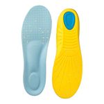 Memory Foam Shoe Inserts Foot Pain Relief Arch Support Insoles Orthotics for Women Men (Women 6-10 / Men 5-9)