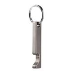 NHDT SW637 Mini Titanium Keychain Beer Bottle Opener,Bar Gifts for Men, Husband, Dad, Boyfriend,EDC Supplies for Outdoor Travel.Only 0.28oz weight, Gray, S