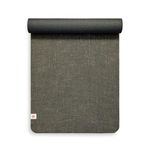 Premium Non-Slip Yoga Mat - Sustainable Jute & Natural Rubber Ethical Eco Yoga Exercise Mat (Space Black)